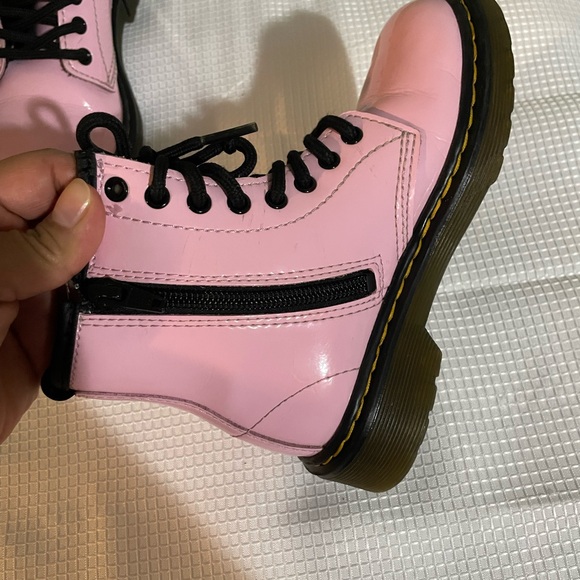 Dr. Martens Light Pink Combat Boots - Picture 5 of 7